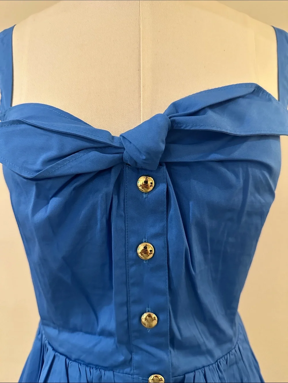 J. Crew Royal Blue Bow Front Tank Top